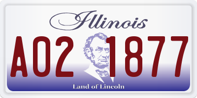IL license plate A021877