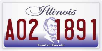 IL license plate A021891