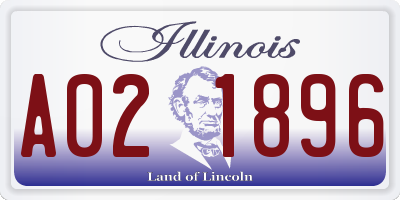 IL license plate A021896