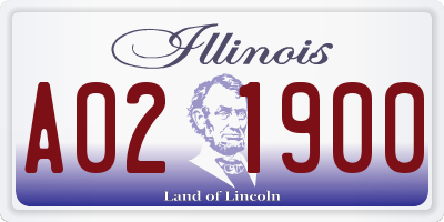 IL license plate A021900