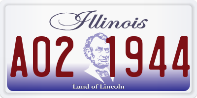 IL license plate A021944