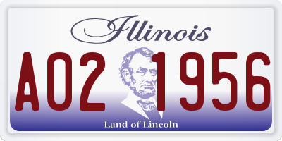 IL license plate A021956