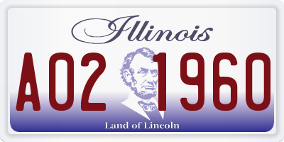 IL license plate A021960