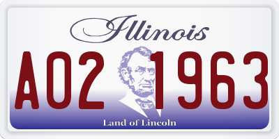 IL license plate A021963