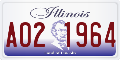 IL license plate A021964