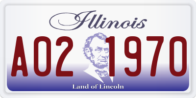 IL license plate A021970
