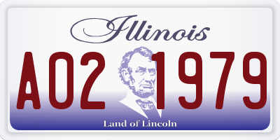 IL license plate A021979
