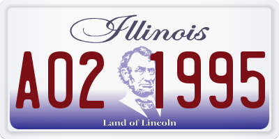 IL license plate A021995