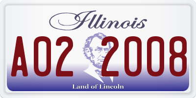 IL license plate A022008