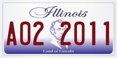 IL license plate A022011
