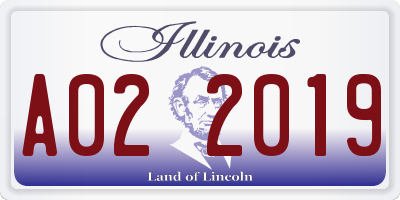 IL license plate A022019