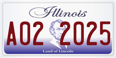 IL license plate A022025