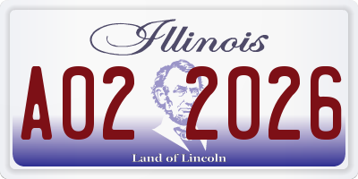IL license plate A022026