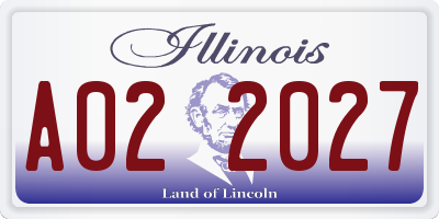 IL license plate A022027
