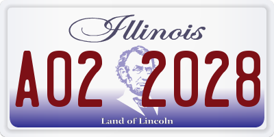 IL license plate A022028