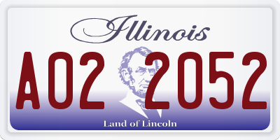 IL license plate A022052