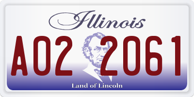 IL license plate A022061