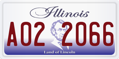 IL license plate A022066