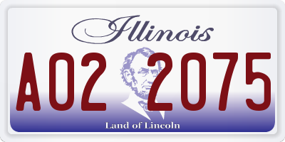 IL license plate A022075