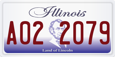 IL license plate A022079