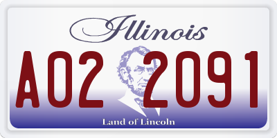 IL license plate A022091