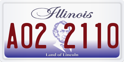 IL license plate A022110