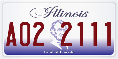 IL license plate A022111
