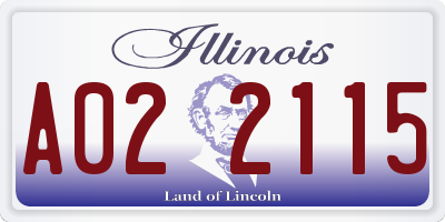 IL license plate A022115
