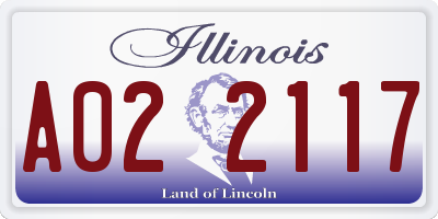 IL license plate A022117