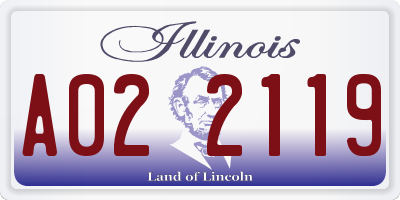 IL license plate A022119