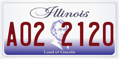 IL license plate A022120