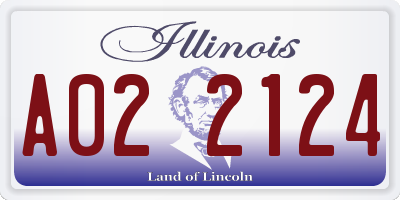 IL license plate A022124