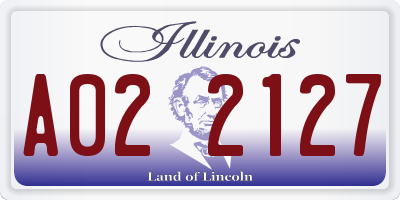 IL license plate A022127