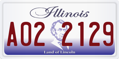 IL license plate A022129