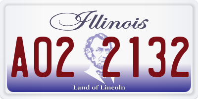 IL license plate A022132