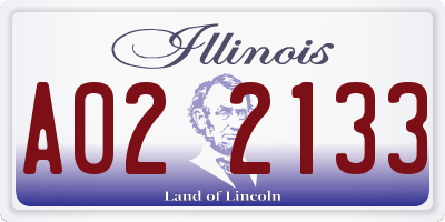 IL license plate A022133