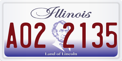 IL license plate A022135