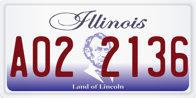 IL license plate A022136