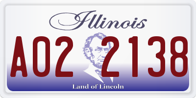 IL license plate A022138