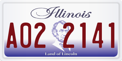 IL license plate A022141
