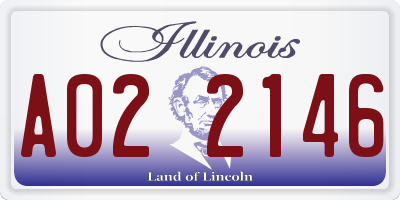 IL license plate A022146