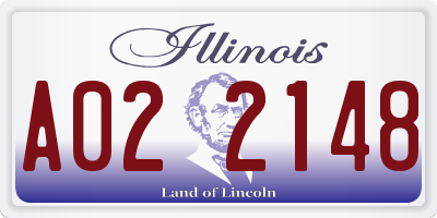 IL license plate A022148