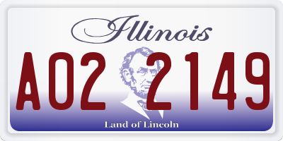 IL license plate A022149