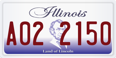 IL license plate A022150