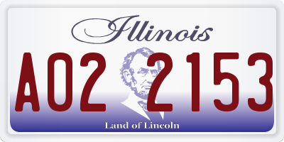 IL license plate A022153