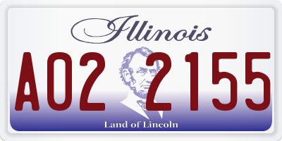 IL license plate A022155