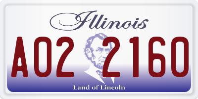 IL license plate A022160