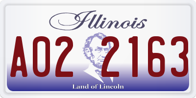 IL license plate A022163