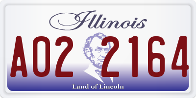 IL license plate A022164