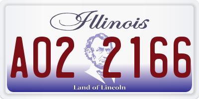 IL license plate A022166